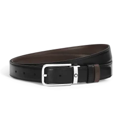 30 mm Reversible Belt in Meisterstück Leather with Rectangular Buckle