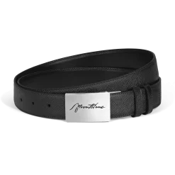 30 mm Reversible Belt in Sartorial Leather with Plate Buckle