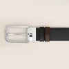 35 mm Reversible Belt in Sartorial Leather with Rectangular Buckle