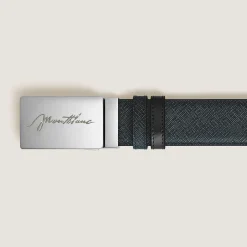35 mm Reversible Belt in Sartorial Leather with Plate Buckle