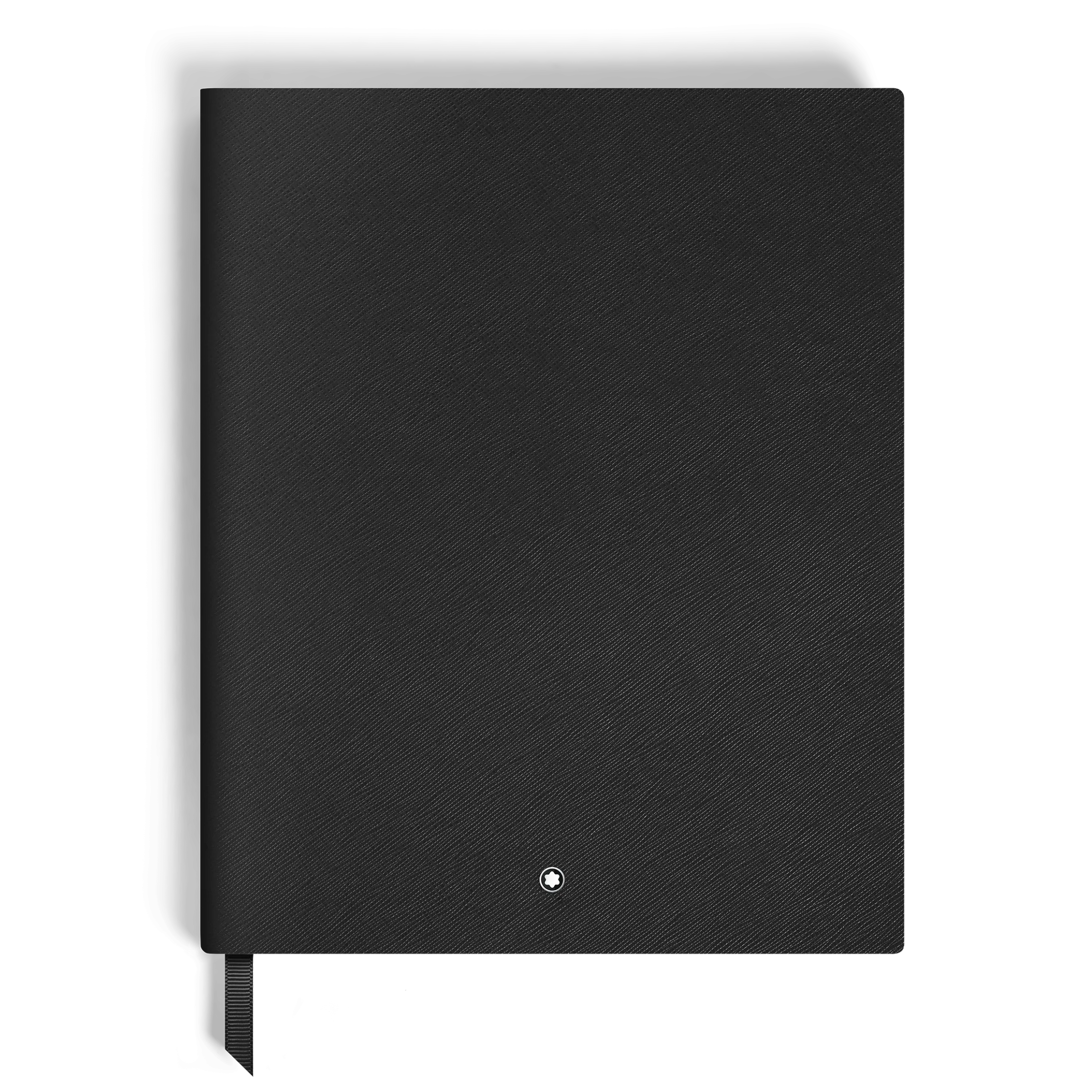 Notebook Large, Black Leather, Black, Lined Pages