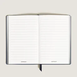 Notebook Large, Saffiano Leather, Blue - Lined Pages