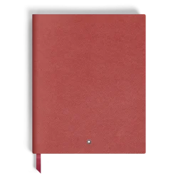 Notebook Large, Saffiano Leather, Red - Lined Pages