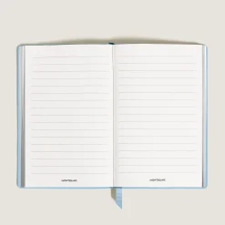 Notebook Large, Saffiano Leather, Pale Blue - Lined Pages