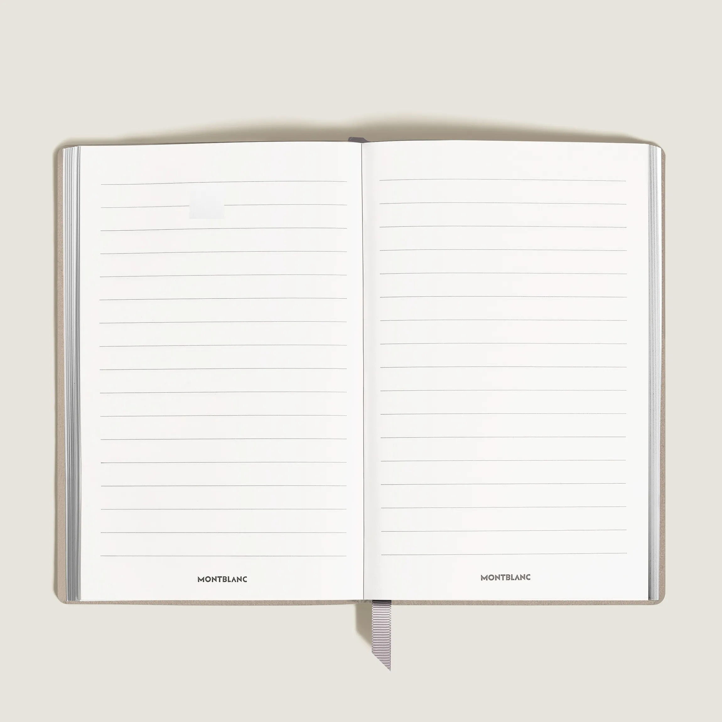 Notebook Large, Saffiano Leather, Cloudy Beige - Lined Pages