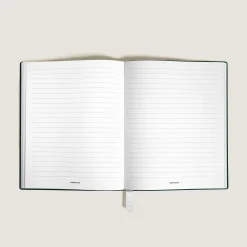 Notebook Large, Saffiano Leather, British Green - Lined Pages