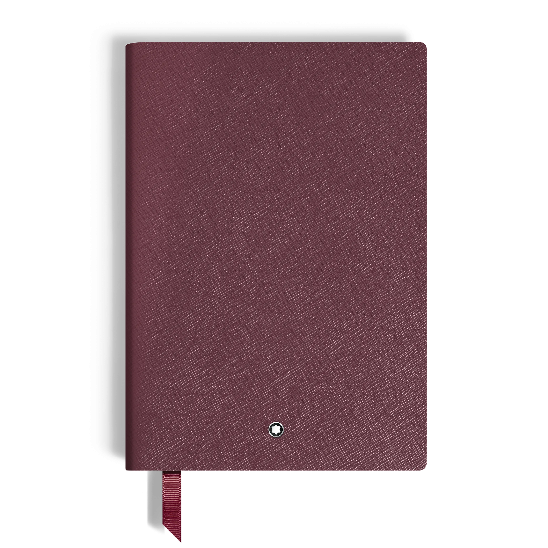 Notebook Medium, Cassis Leather, Burgundy, Lined Pages