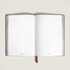 Notebook Medium, Cassis Leather, Burgundy, Lined Pages