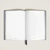 Notebook Medium, Ink Blue Leather, Blue, Blank Pages