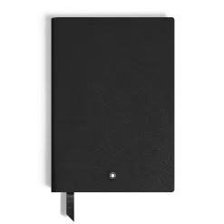 Notebook Medium, Saffiano Leather, Black - Lined Pages