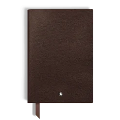 Notebook Medium, Saffiano Leather, Tobacco - Lined Pages