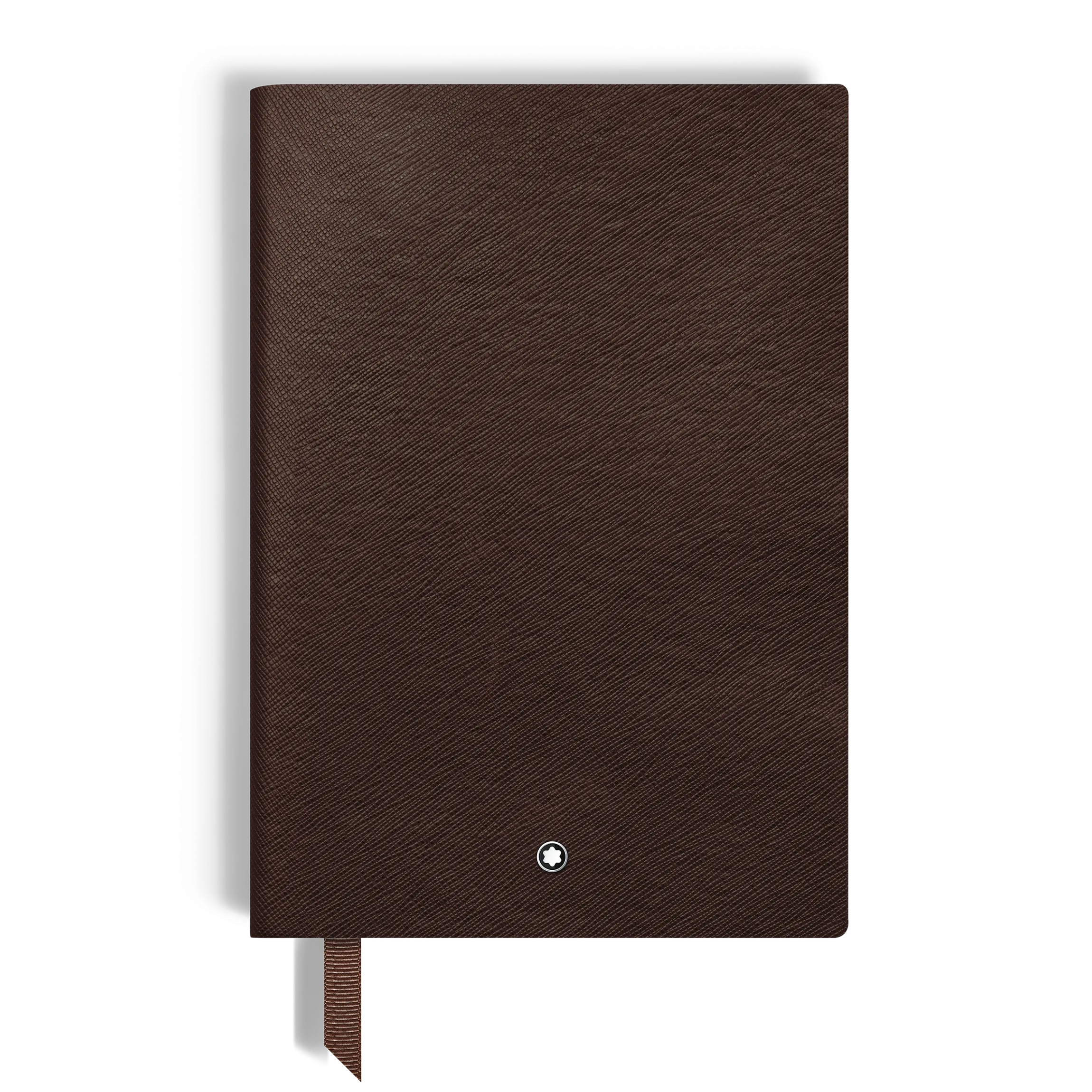 Notebook Medium, Saffiano Leather, Tobacco - Lined Pages