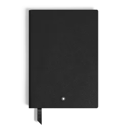Notebook Medium, Saffiano Leather, Black - Blank Pages