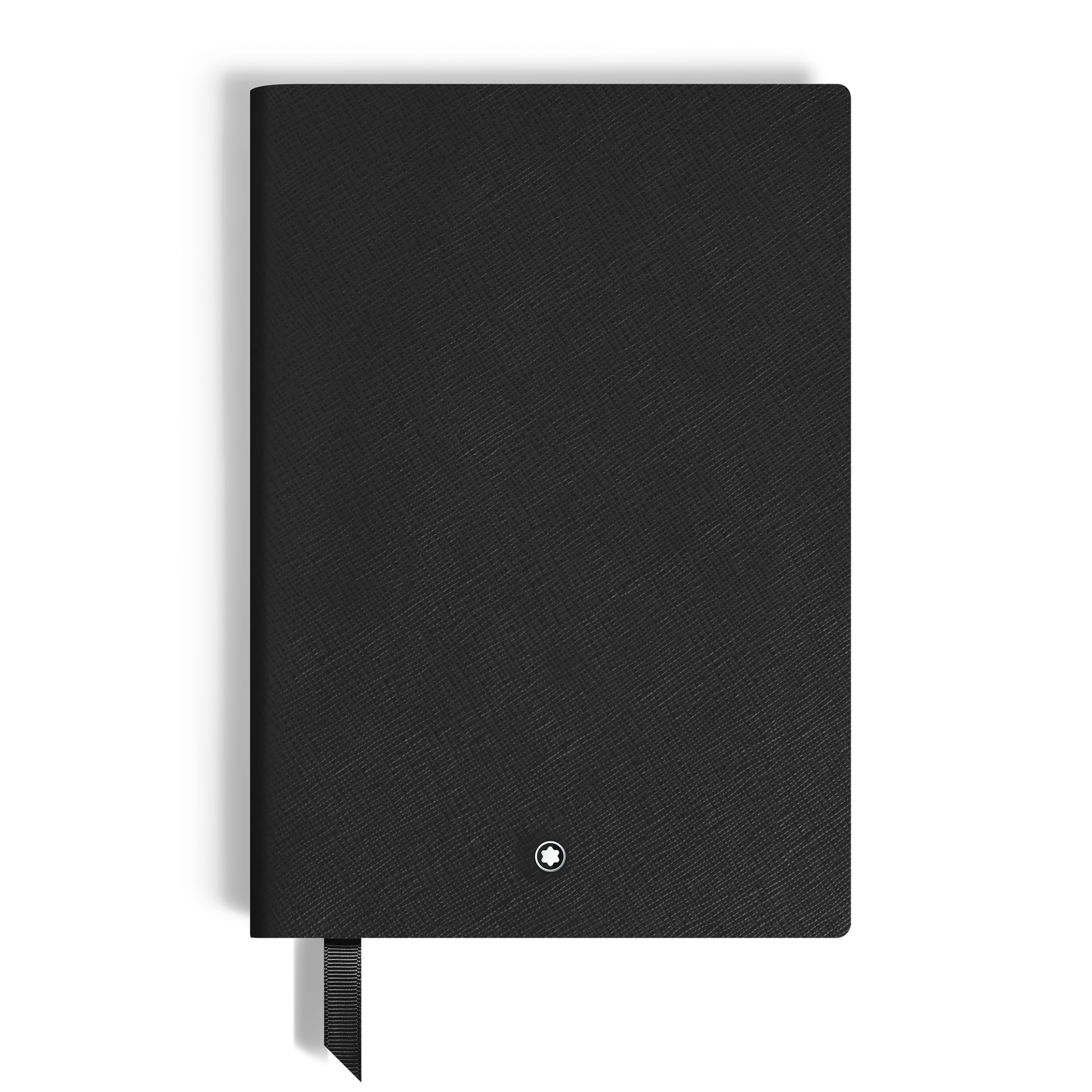 Notebook Medium, Saffiano Leather, Black - Blank Pages