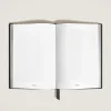 Notebook Medium, Saffiano Leather, Black - Squared Pages