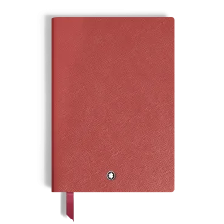 Notebook Medium, Saffiano Leather, Red - Blank Pages
