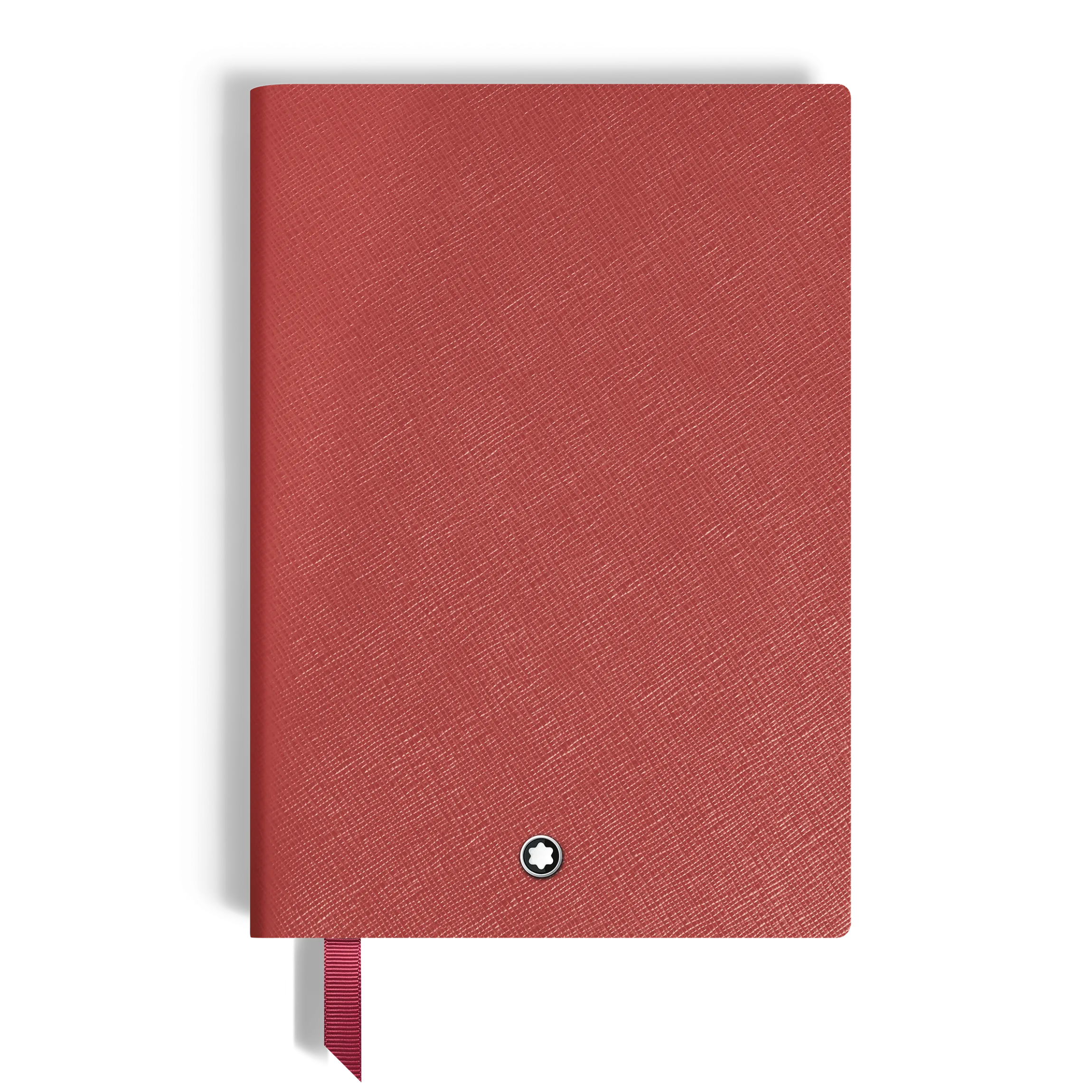 Notebook Medium, Saffiano Leather, Red - Blank Pages