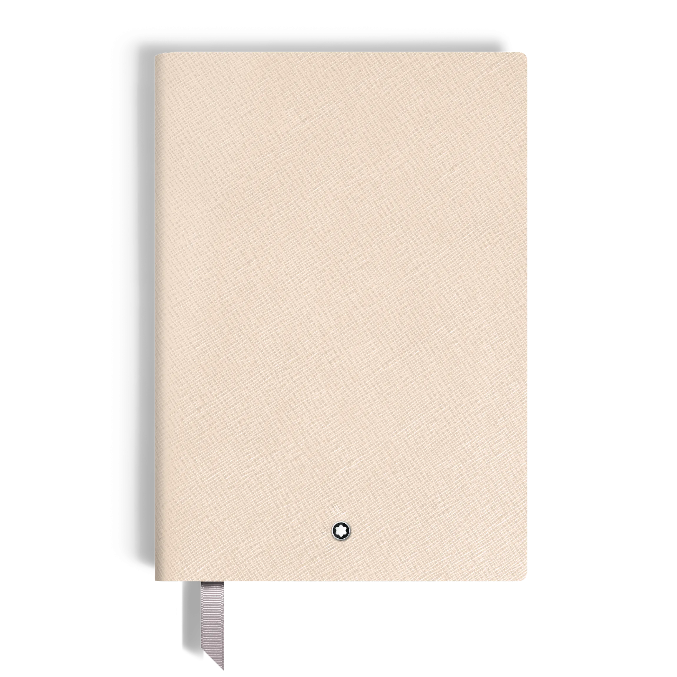 Notebook Medium, Saffiano Leather, Cloudy Beige - Lined Pages