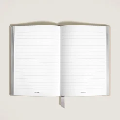 Notebook Medium, Saffiano Leather, Cloudy Beige - Lined Pages