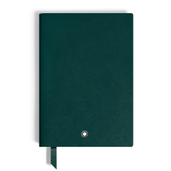 Notebook Medium, Saffiano Leather, British Green - Lined Pages