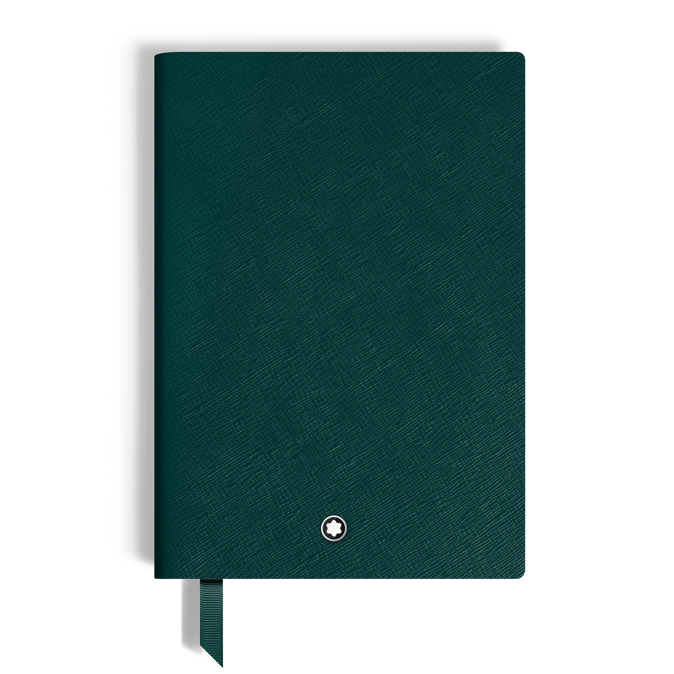 Notebook Medium, Saffiano Leather, British Green - Lined Pages