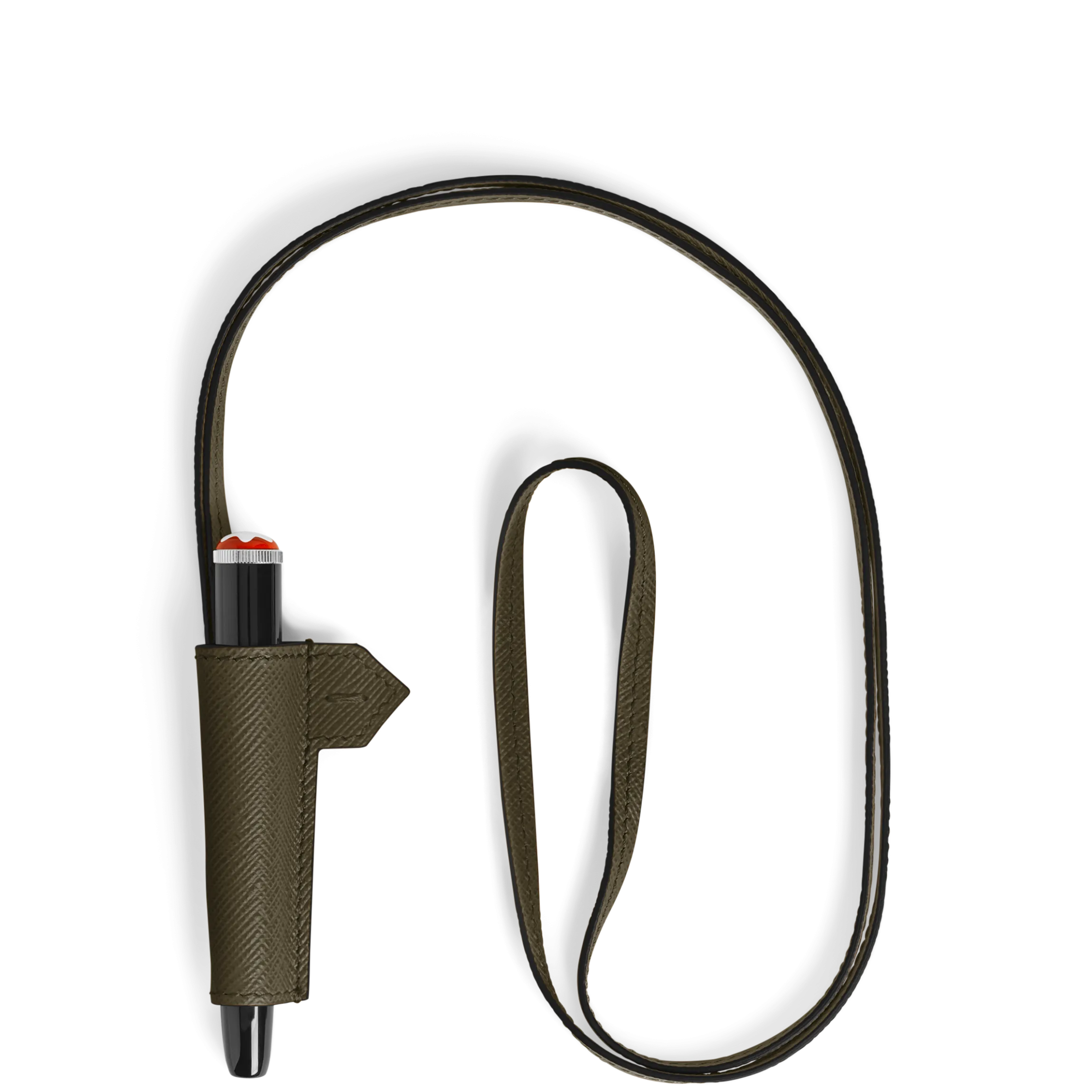 1-Pen Loop Necklace in Sartorial Leather