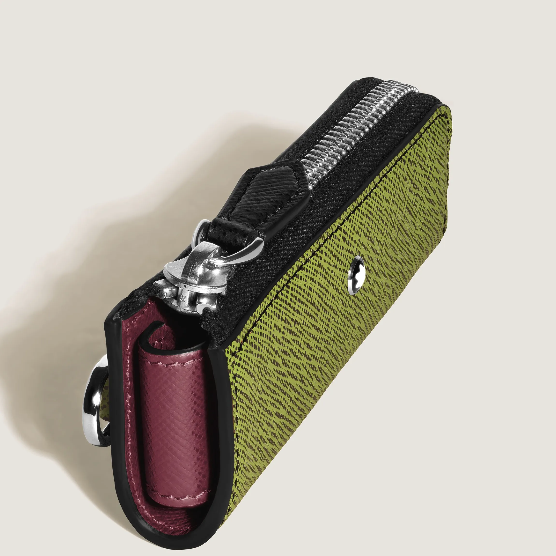 1-Pen Pouch Heritage Rouge Et Noir Baby in Sartorial Leather