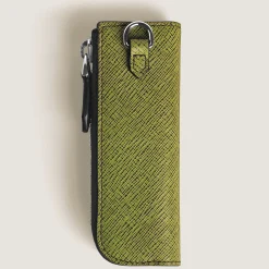 1-Pen Pouch Heritage Rouge Et Noir Baby in Sartorial Leather