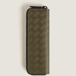 1-Pen Pouch with zip in Extreme Leather