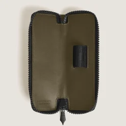 1-Pen Pouch with zip in Extreme Leather