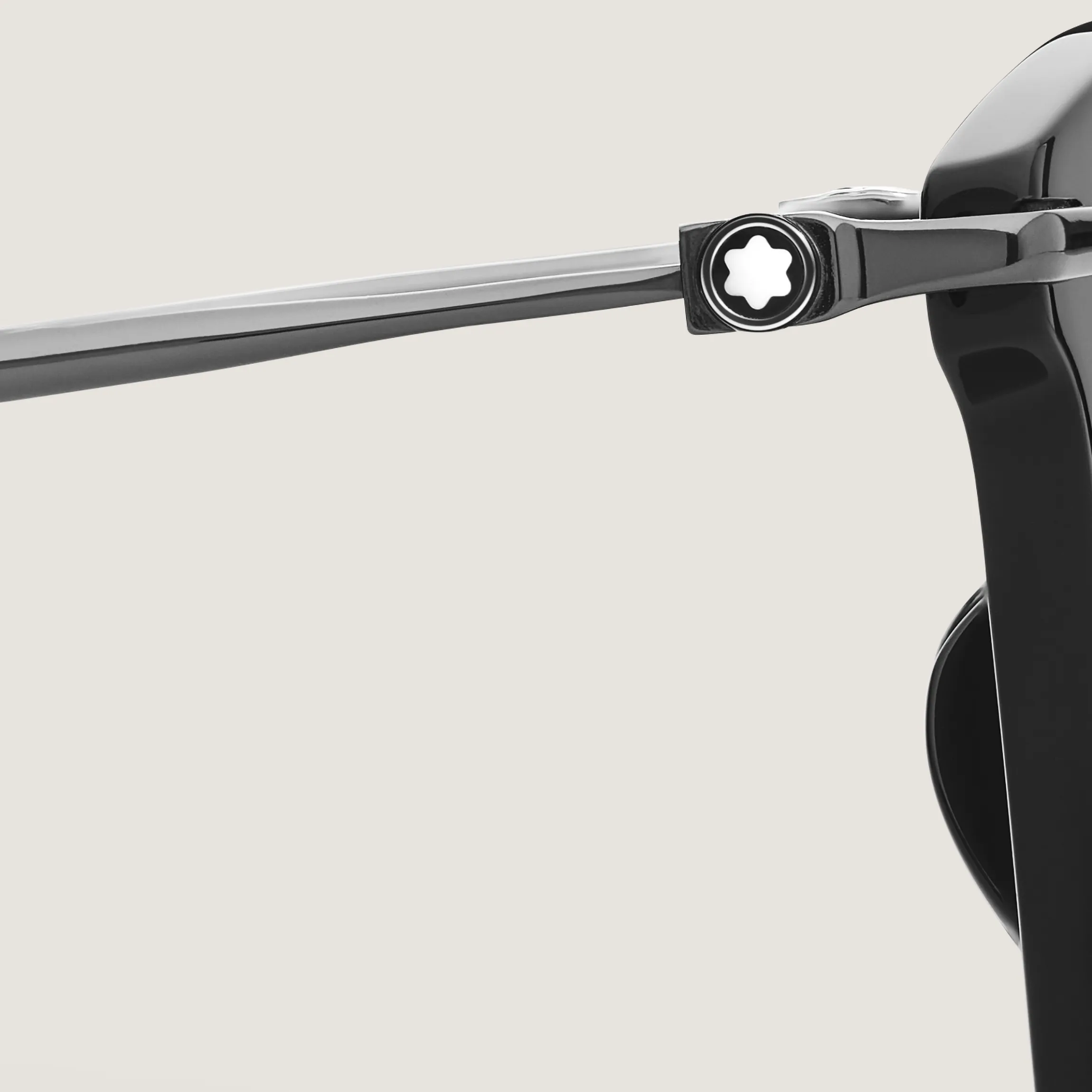 Rectangular Acetate Black Frame Sunglasses