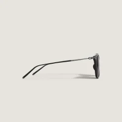Rectangular Acetate Black Frame Sunglasses