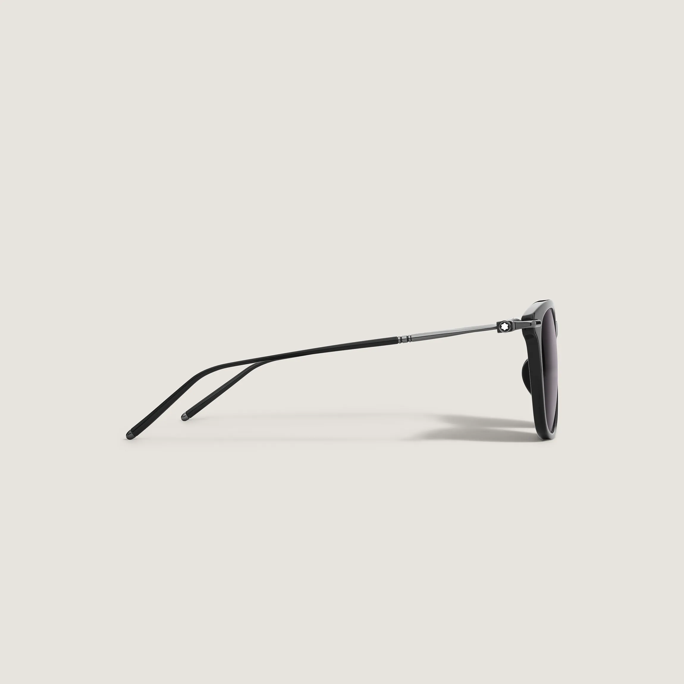Rectangular Acetate Black Frame Sunglasses