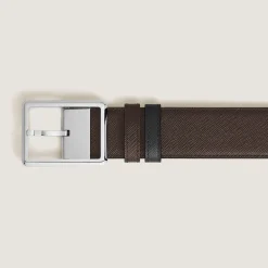 Rectangular 35 mm Reversible Belt in Sartorial Leather