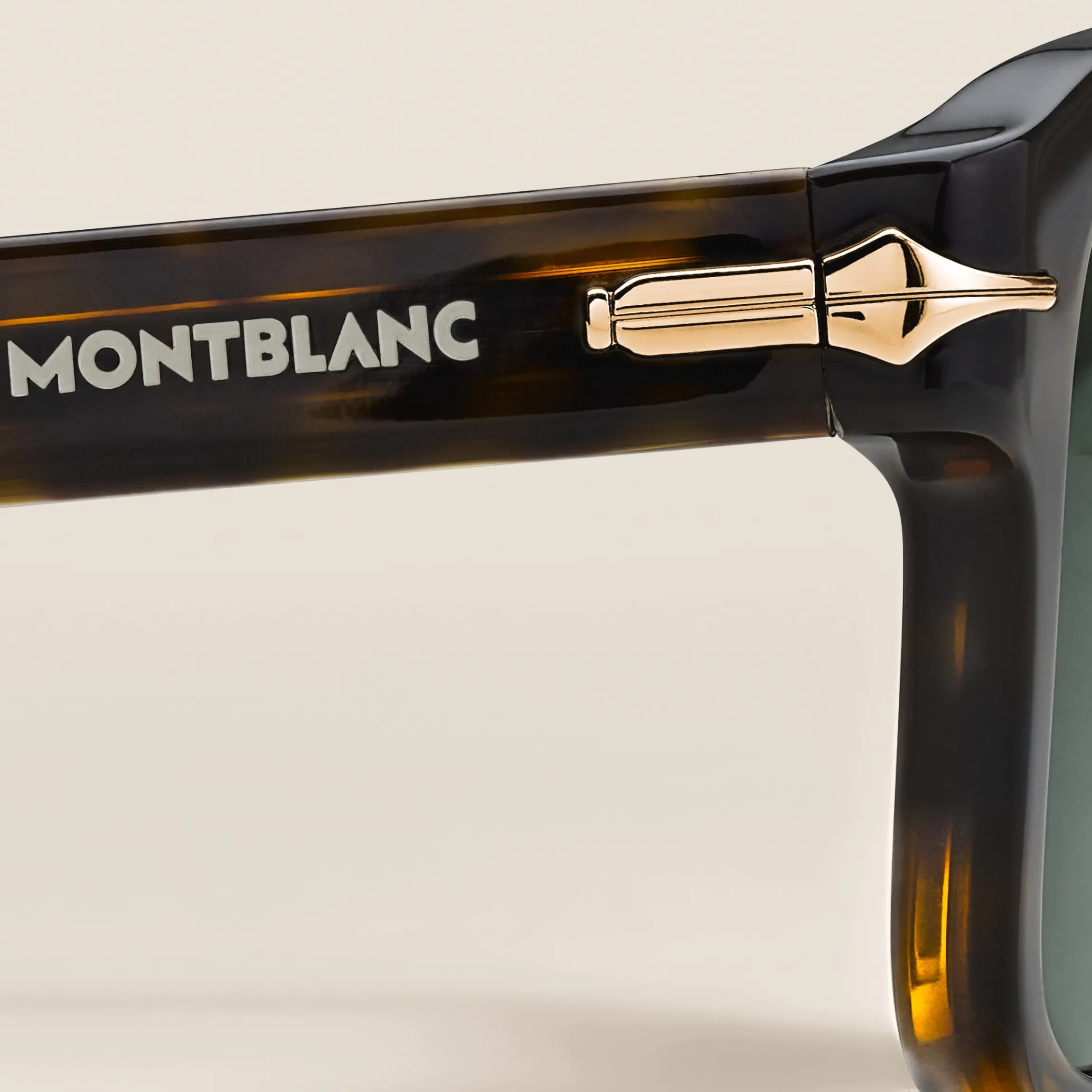Rectangular Sunglasses with Acetate Havana Frame