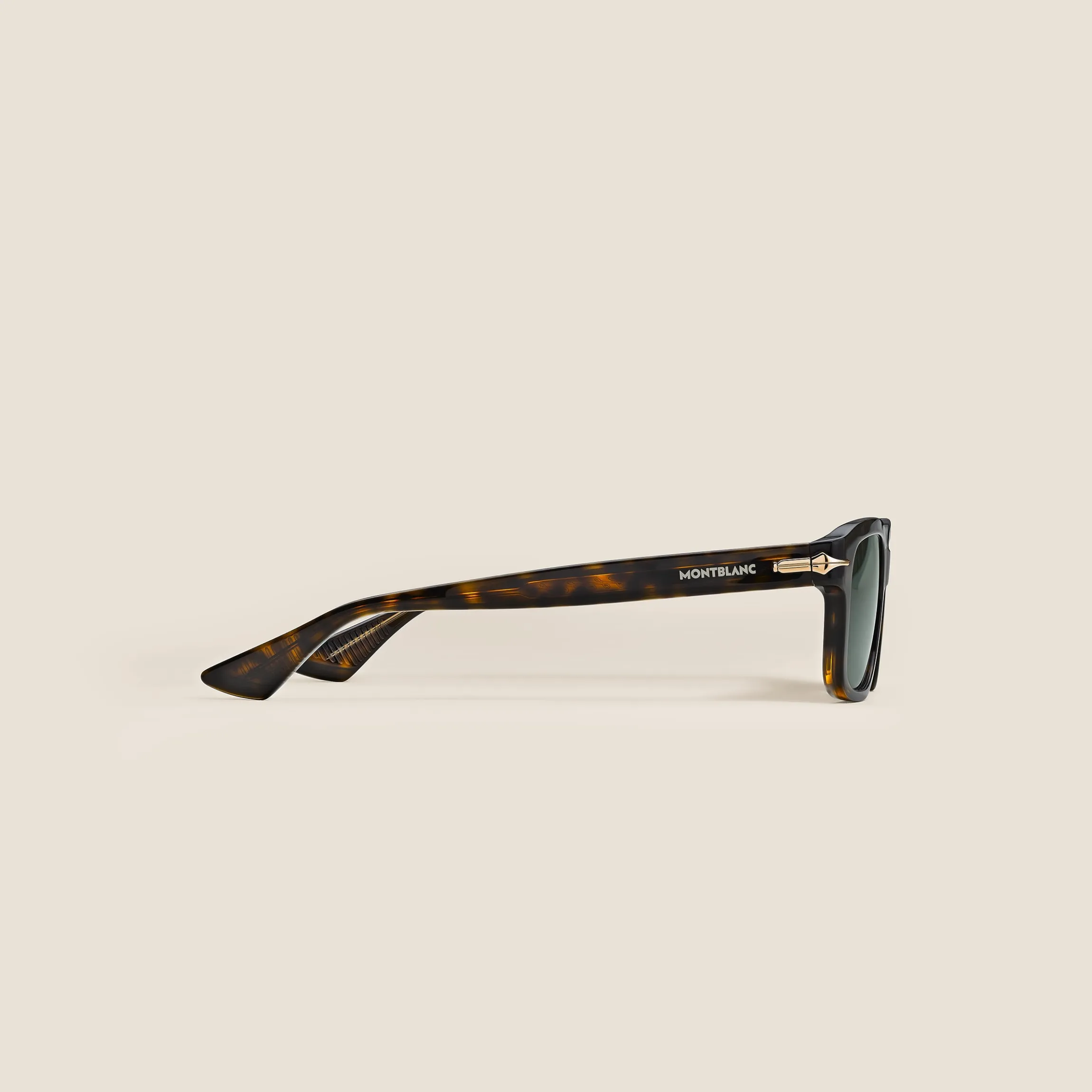 Rectangular Sunglasses with Acetate Havana Frame