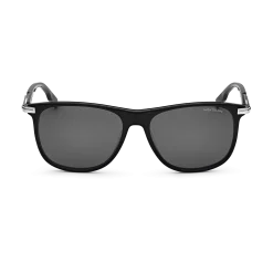 Rectangular Sunglasses with Black-Colored Acetate Frame