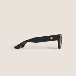Rectangular Sunglasses with Black Acetate Frame