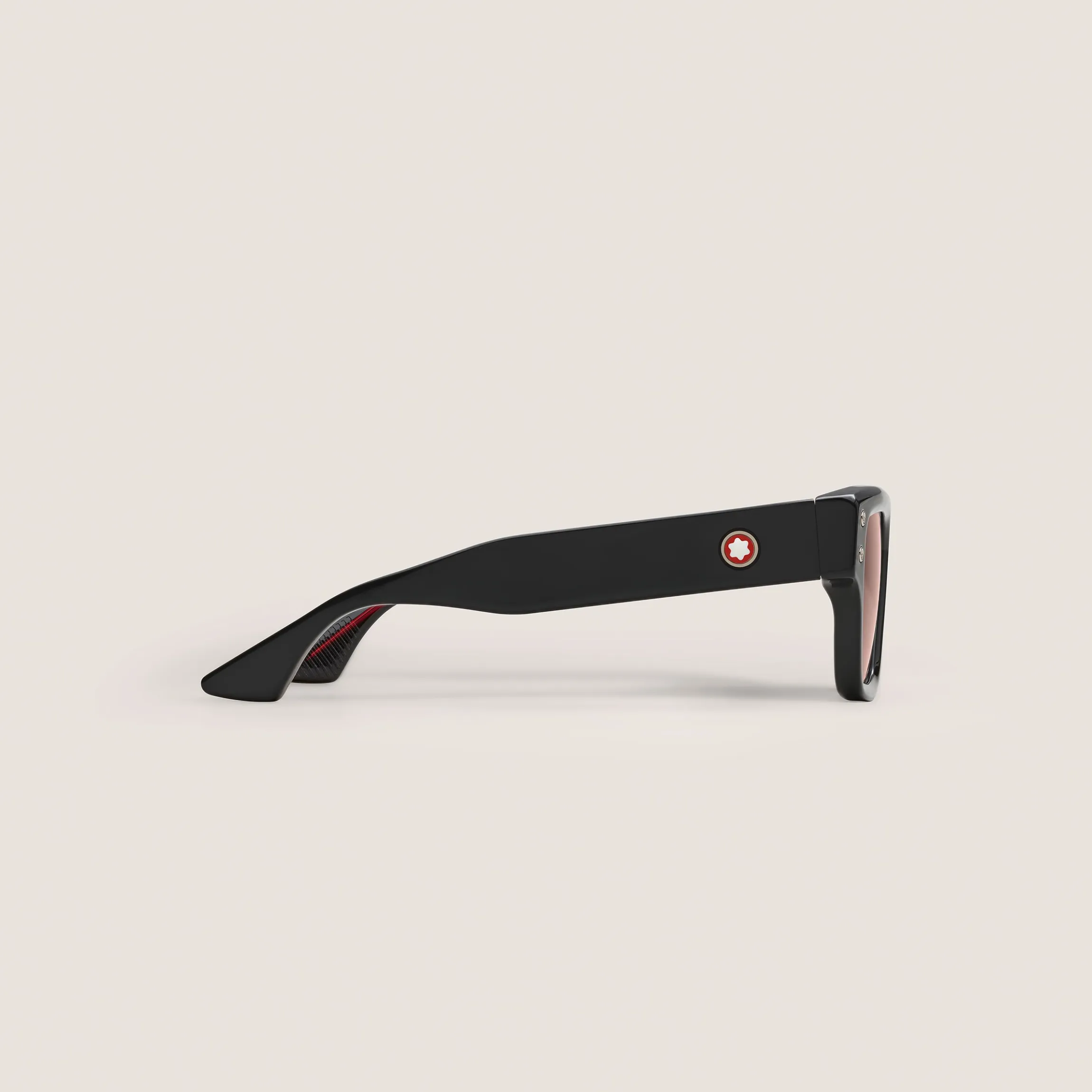 Rectangular Sunglasses with Black Acetate Frame