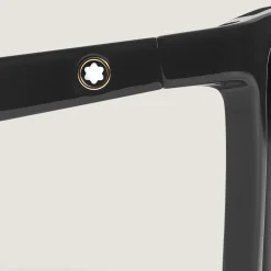 Rectangular Sunglasses with Injected Black Coloured Frame