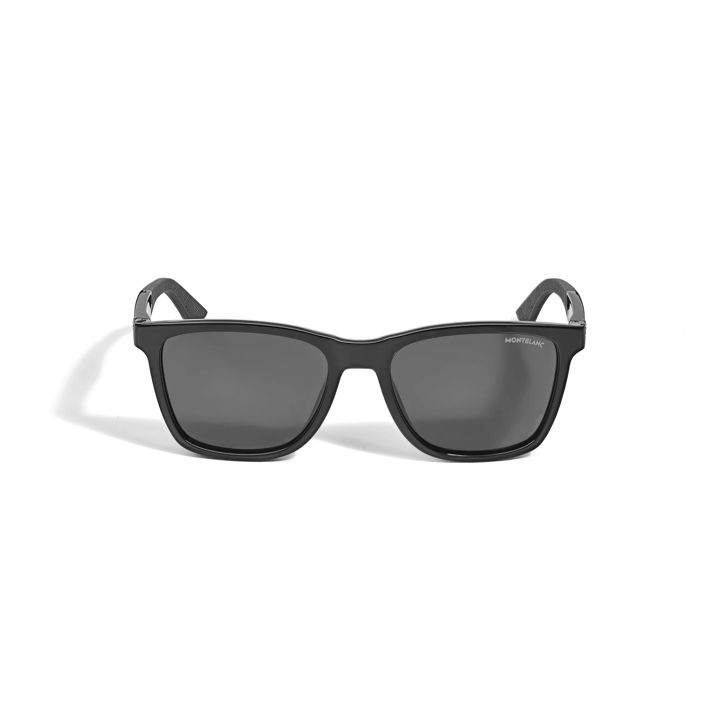Rectangular Sunglasses with Injected Black Coloured Frame