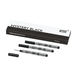 3 Rollerball Small Refills, Mystery Black - Medium