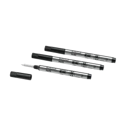 3 Rollerball Small Refills, Mystery Black - Medium