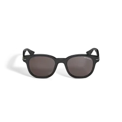 Round Sunglasses with Acetate Black Frame