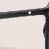 Round Sunglasses with Black injected Acetate Frame