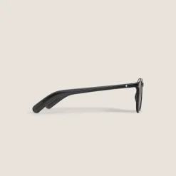 Round Sunglasses with Black injected Acetate Frame