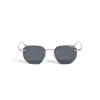 Round Sunglasses with Gold Coloured Metal Frame