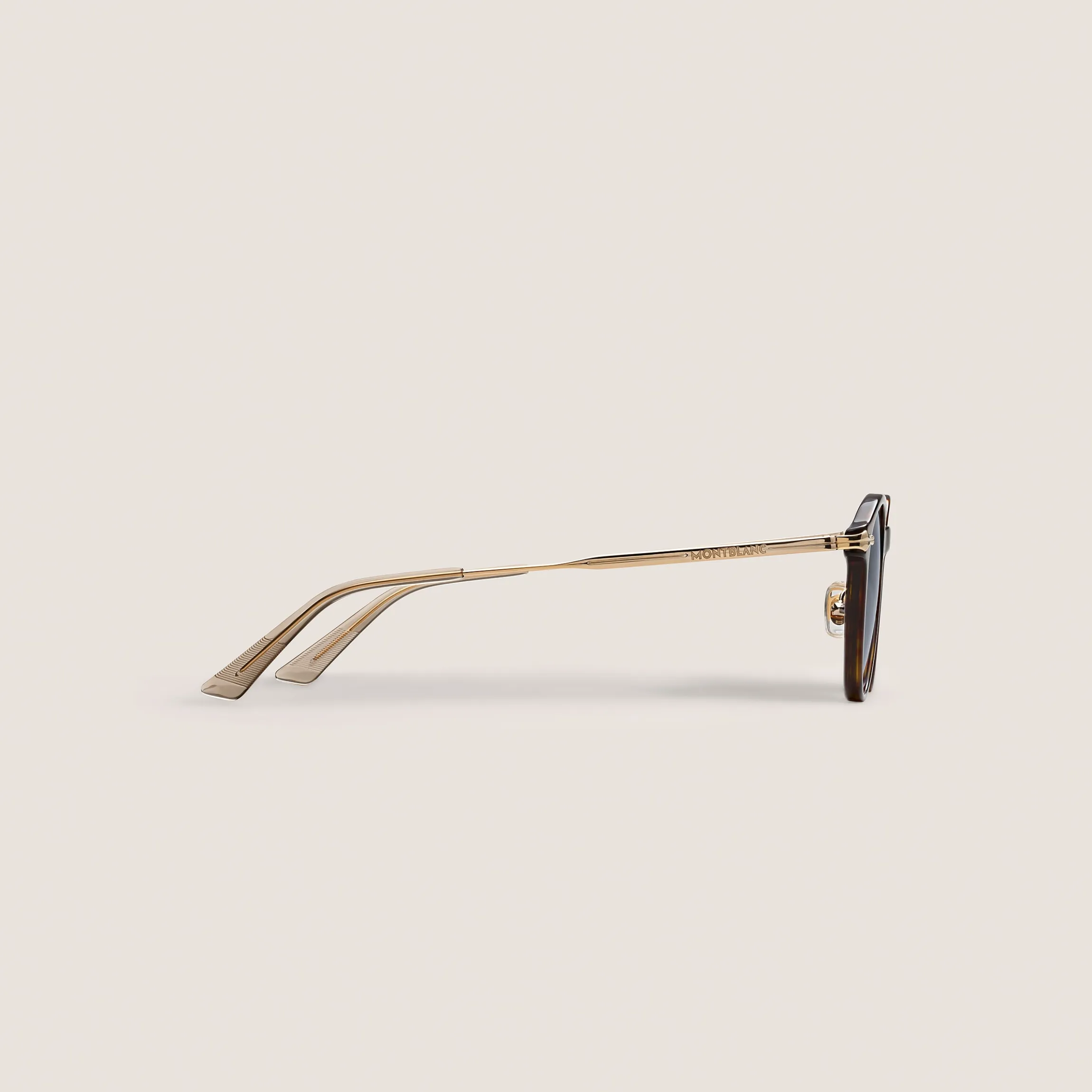 Round Sunglasses with Havana Acetate Frame