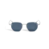 Round Sunglasses with Silver Coloured Metal Frame