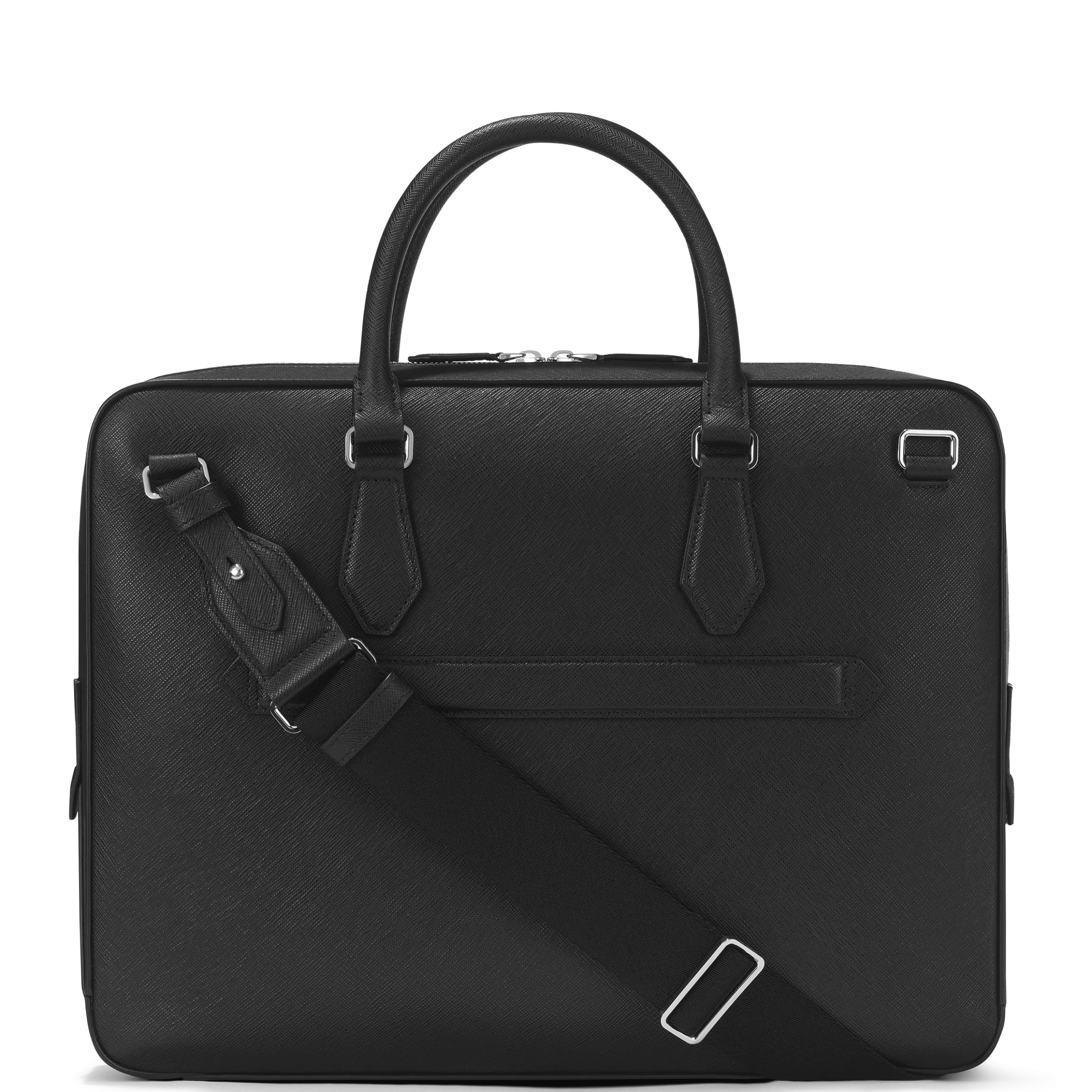 Sartorial medium document case with pocket